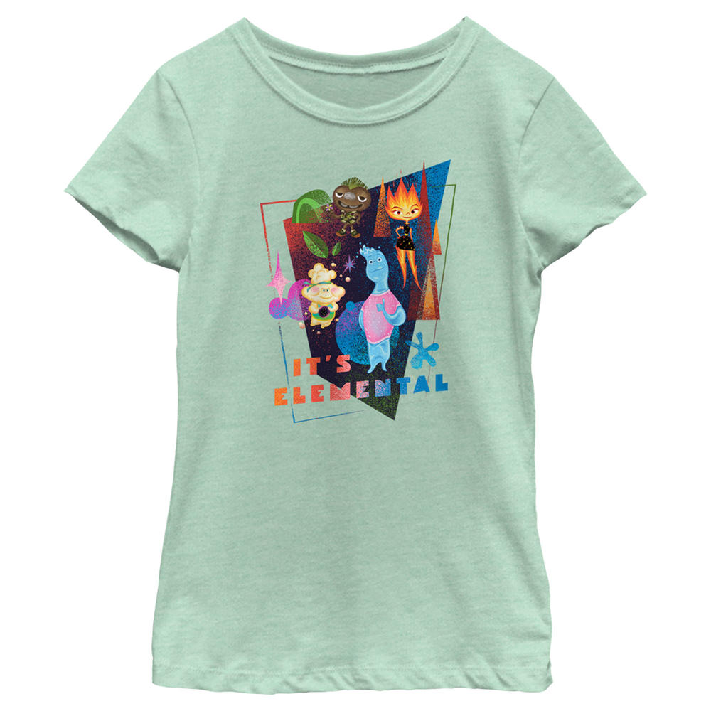 Elemental Girl's Elemental Distressed Characters It's Elemental  Graphic Tee