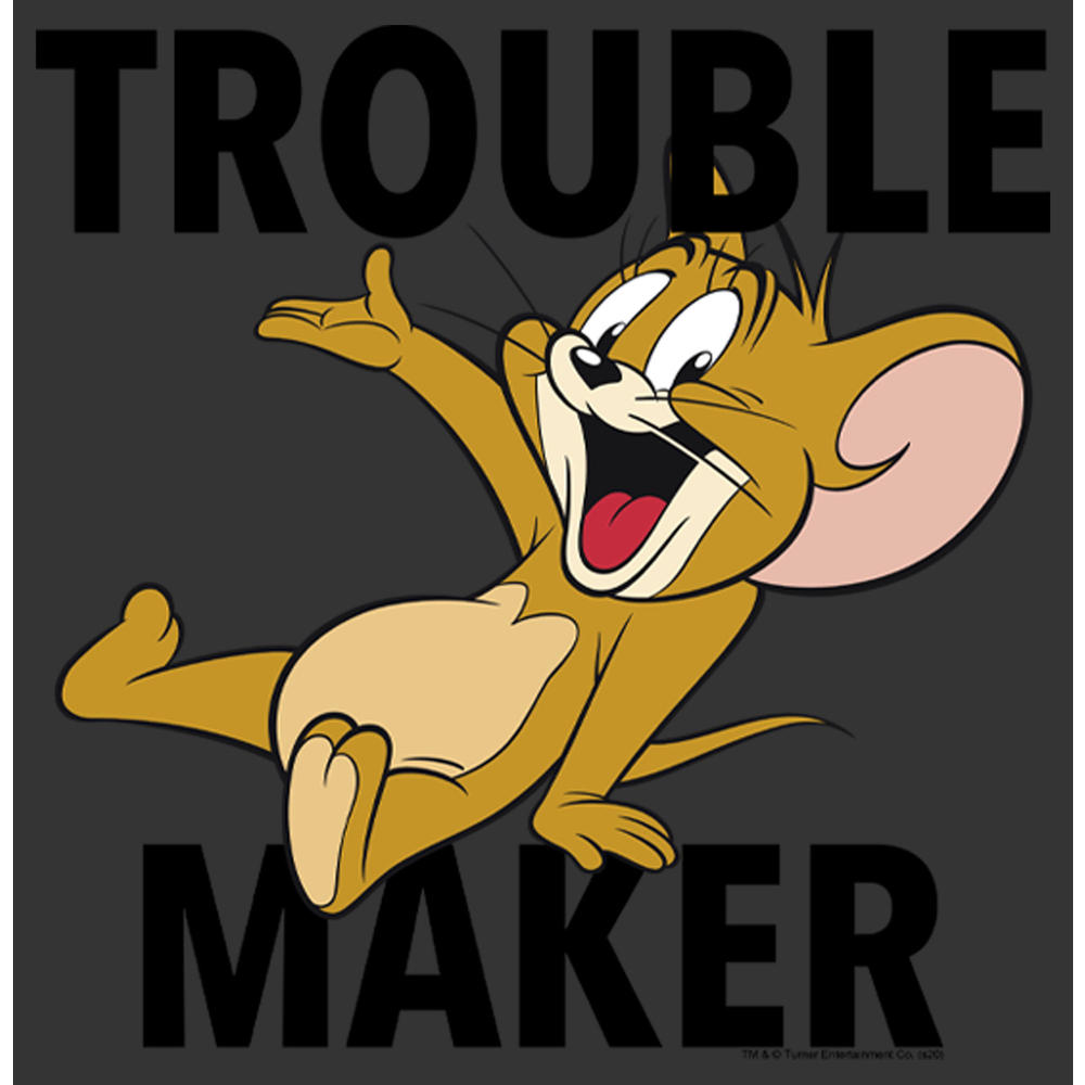 Tom and Jerry Men's Tom and Jerry Trouble Maker Mouse  Graphic Tee