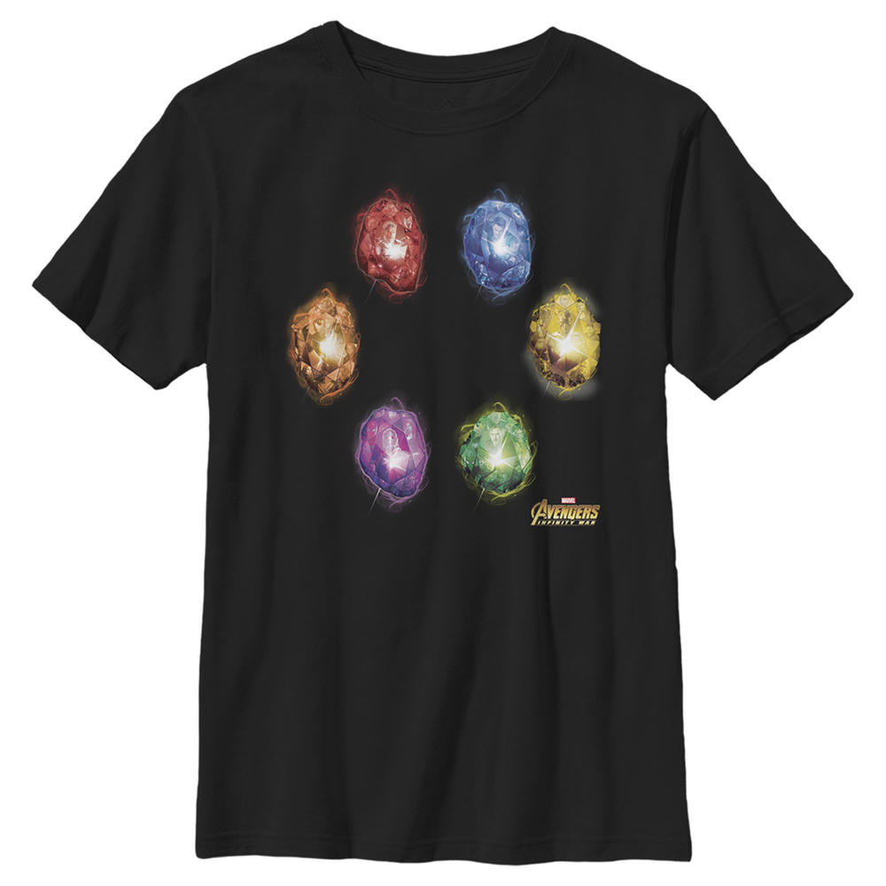 Marvel Boy's Marvel Avengers: Infinity War Infinity Stones Heroes  Graphic T-Shirt