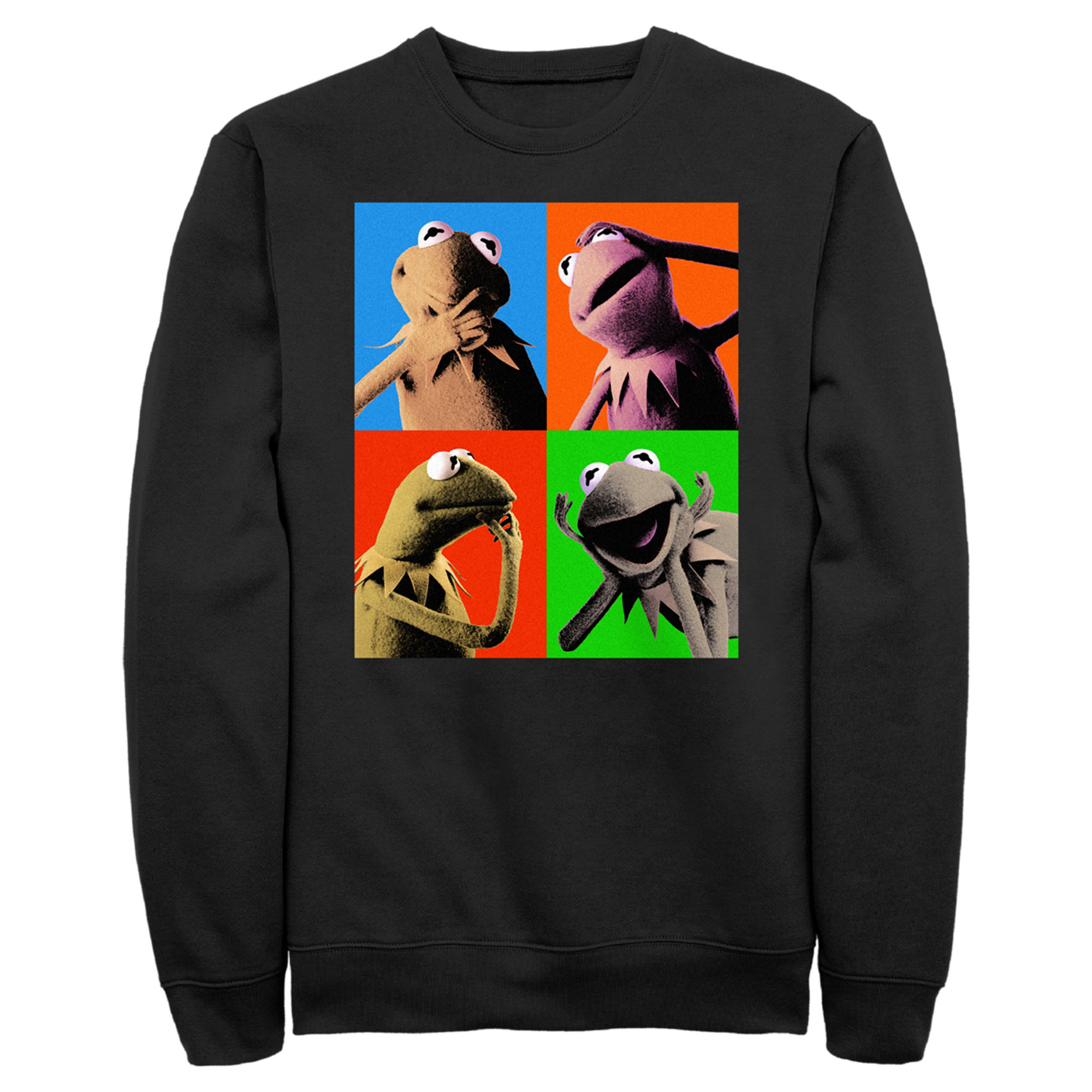 The Muppets Men's The Muppets Kermit Pop Art  Sweatshirt