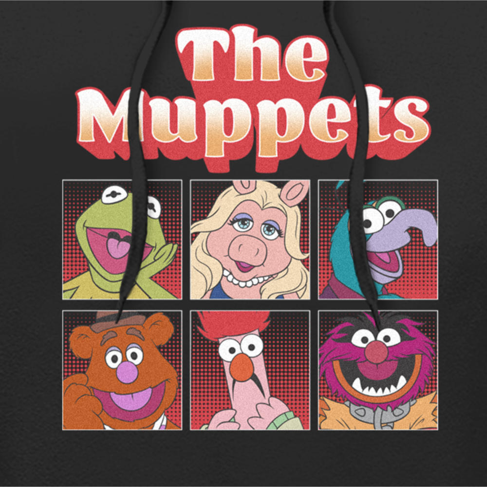 Muppet Man Routine The Muppets Men's The Muppets Boxed Characters Pull Over Hoodie