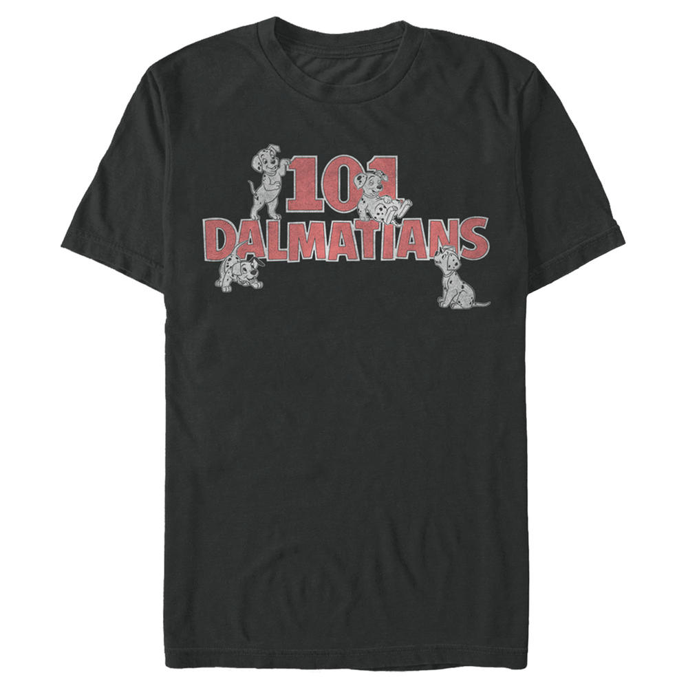 One Hundred and One Dalmatians Men's One Hundred and One Dalmatians Distressed Red Logo  Graphic Tee