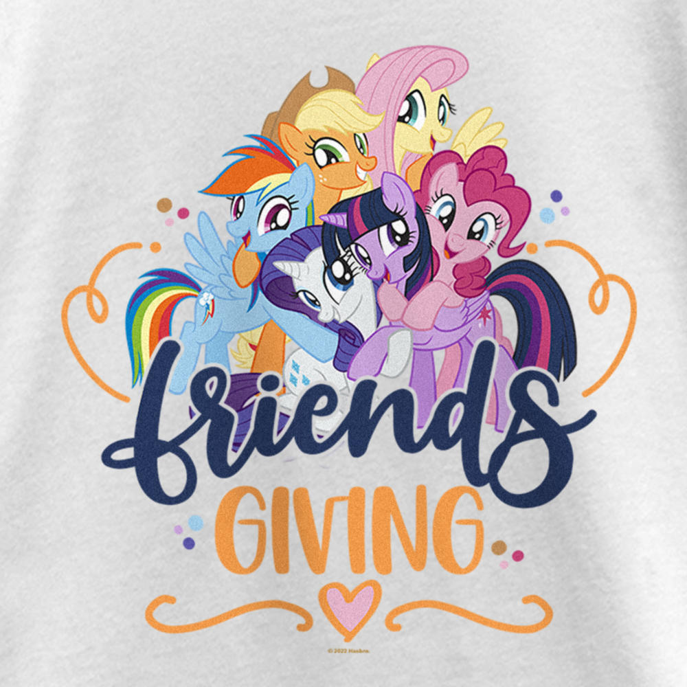 My Little Pony: Friendship is Magic Girl's My Little Pony: Friendship is Magic Friendsgiving  Graphic T-Shirt