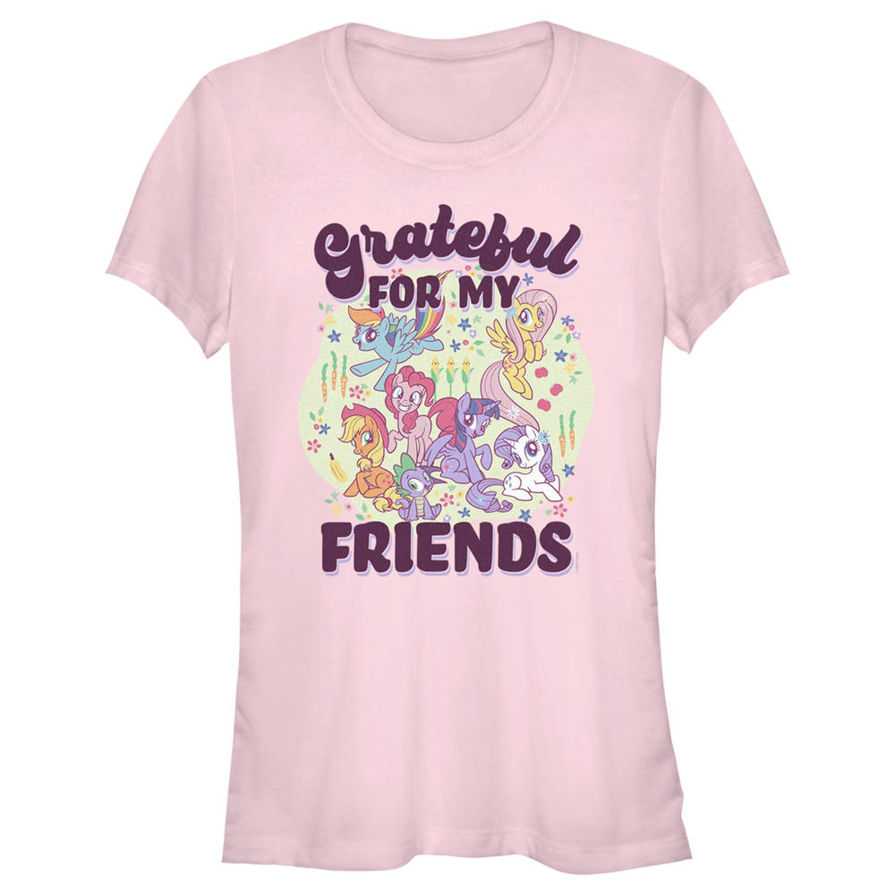 My Little Pony: Friendship is Magic Junior's My Little Pony: Friendship is Magic Grateful for my Friends  Graphic T-Shirt