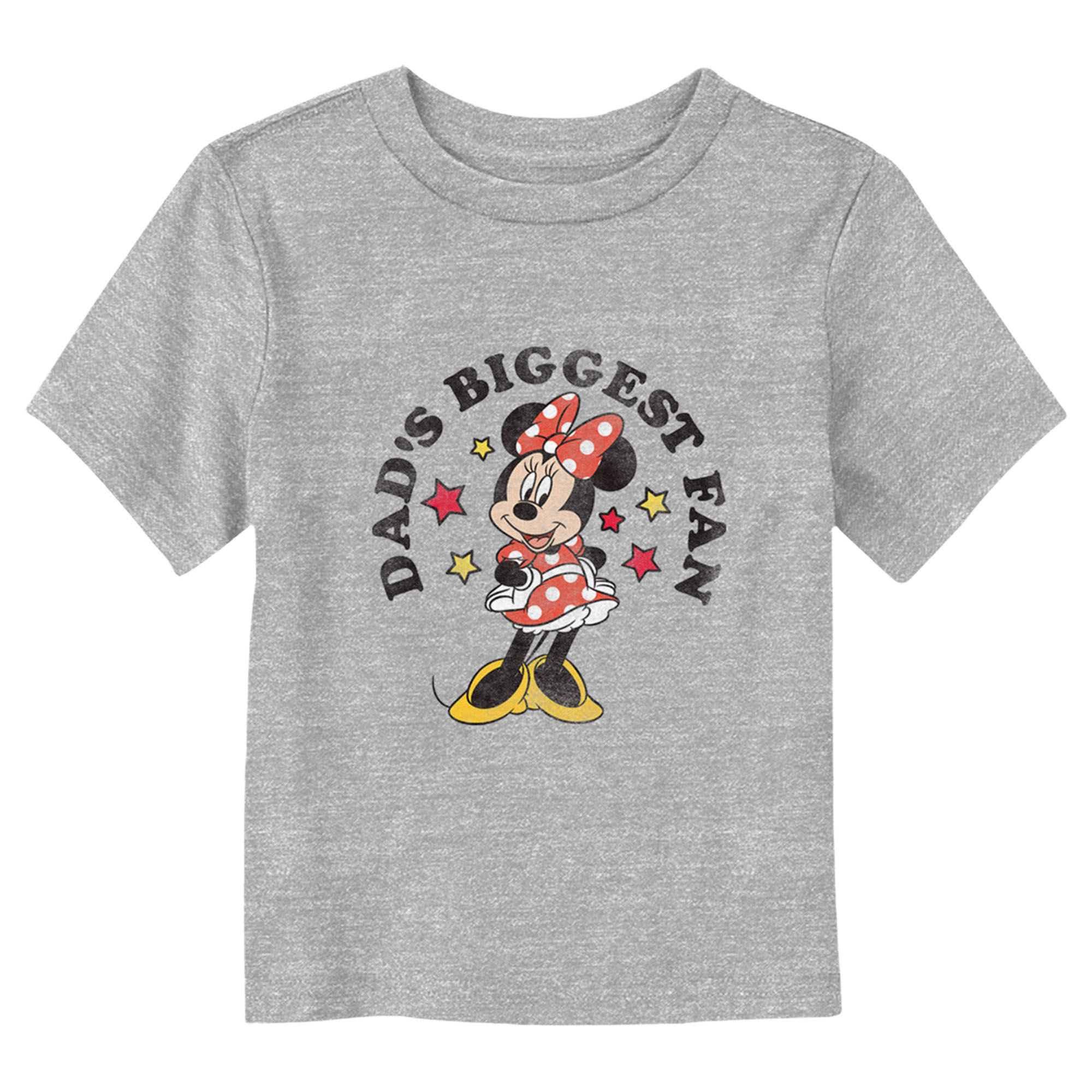 Minnie Mouse Toddler's Minnie Mouse Dad's Biggest Fan Minnie  Graphic T-Shirt