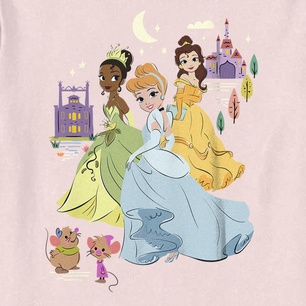 Disney Toddler's Disney Cartoon Princesses and Friends  Graphic T-Shirt
