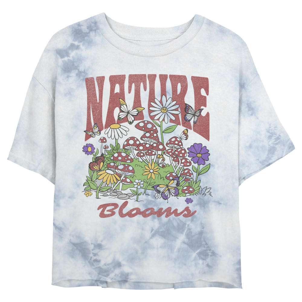 Lost Gods Junior's Lost Gods Nature Blooms Plants  Graphic T-Shirt