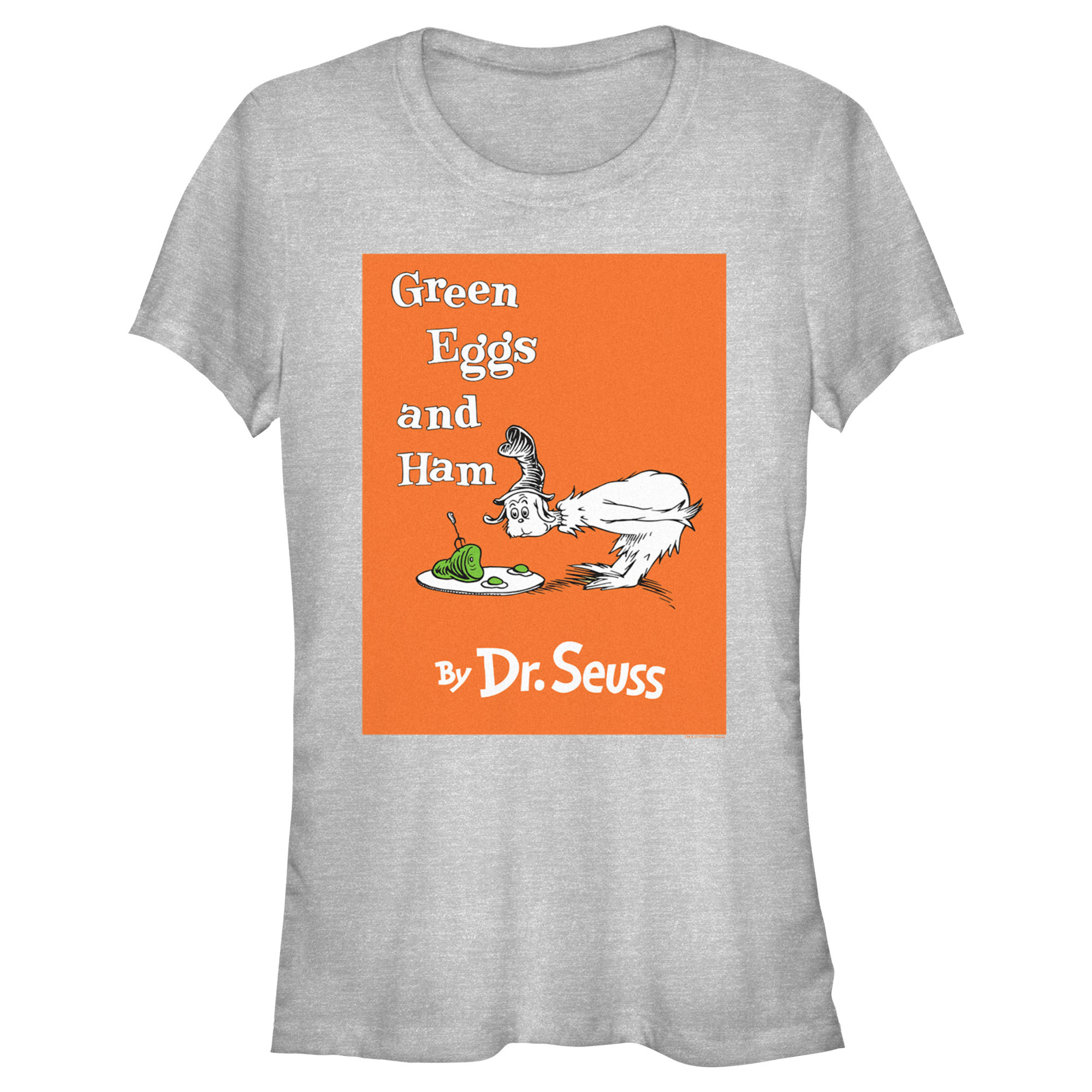 Dr. Seuss Junior's Dr. Seuss Green Eggs and Ham Book Cover  Graphic T-Shirt
