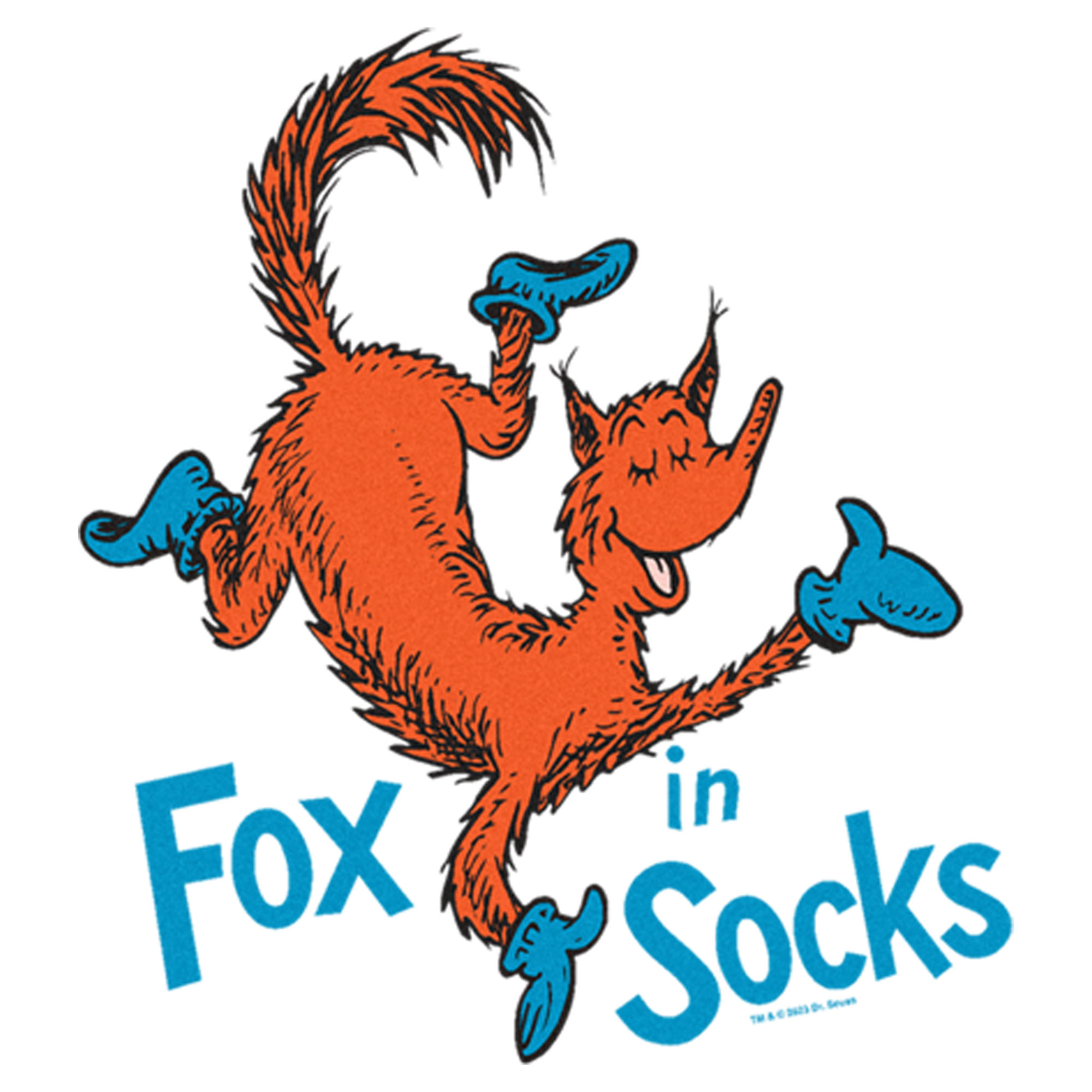 Dr. Seuss Boy's Dr. Seuss Fox in Socks Portrait  Graphic T-Shirt