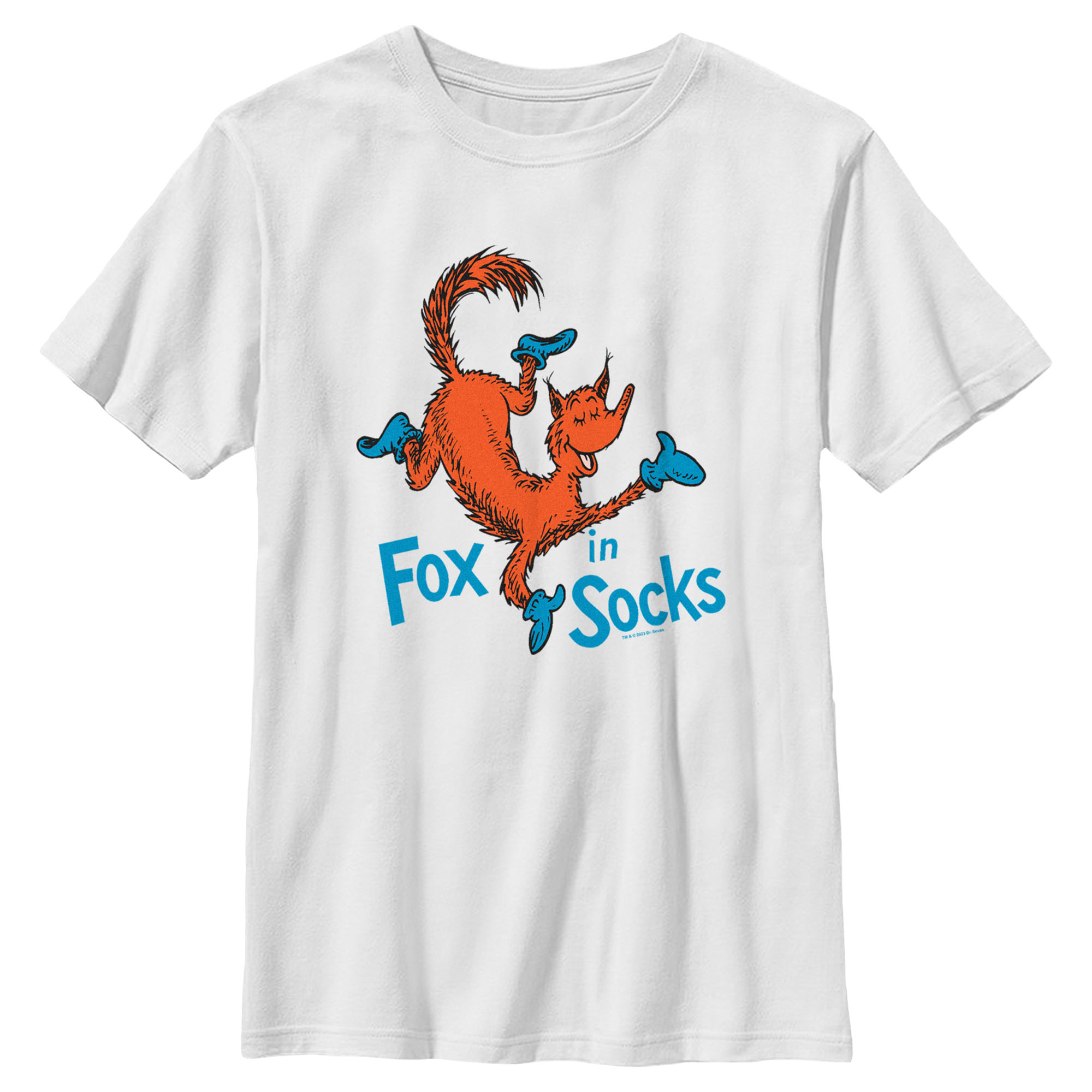 Dr. Seuss Boy's Dr. Seuss Fox in Socks Portrait  Graphic T-Shirt