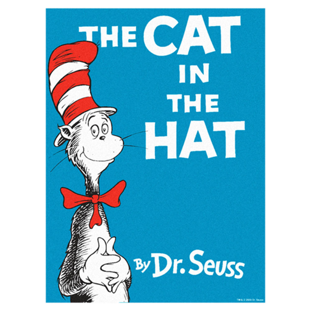 Dr. Seuss Junior's Dr. Seuss The Cat in the Hat Book Cover  Graphic T-Shirt