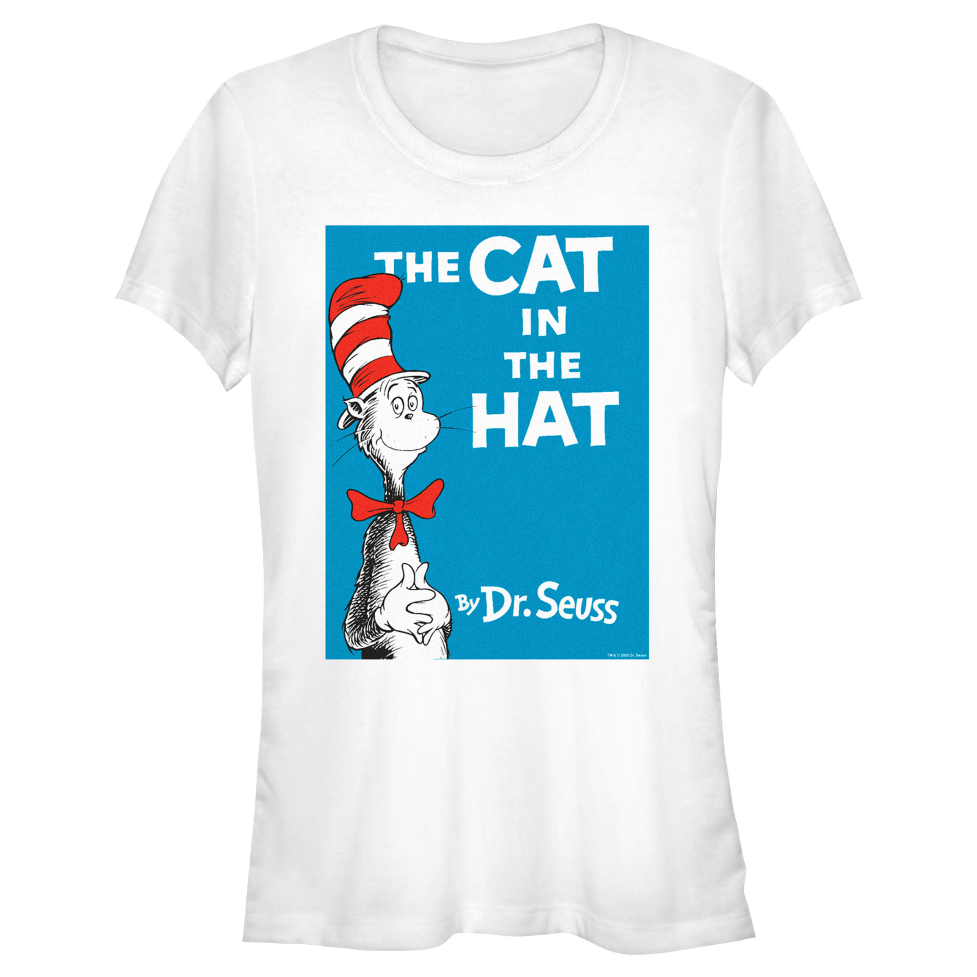 Dr. Seuss Junior's Dr. Seuss The Cat in the Hat Book Cover  Graphic T-Shirt