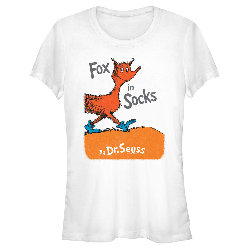 Dr. Seuss Junior's Dr. Seuss Fox in Socks Book Cover  Graphic T-Shirt