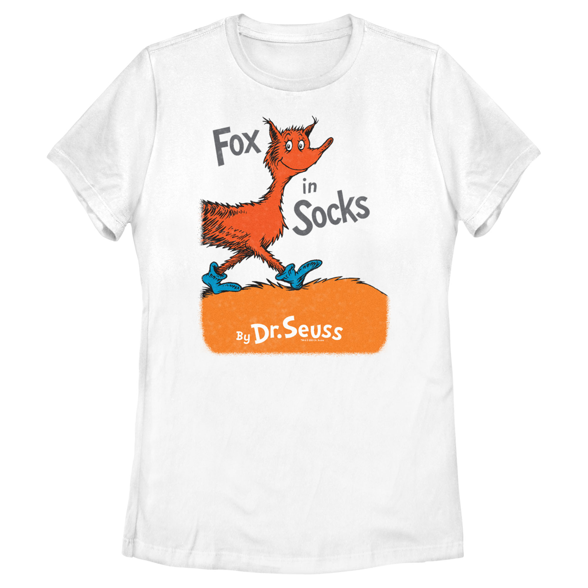 Dr. Seuss Women's Dr. Seuss Fox in Socks Book Cover  Graphic T-Shirt