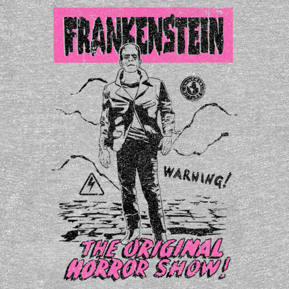 Universal Monsters Women's Universal Monsters Distressed The Original Horror Show  Graphic T-Shirt