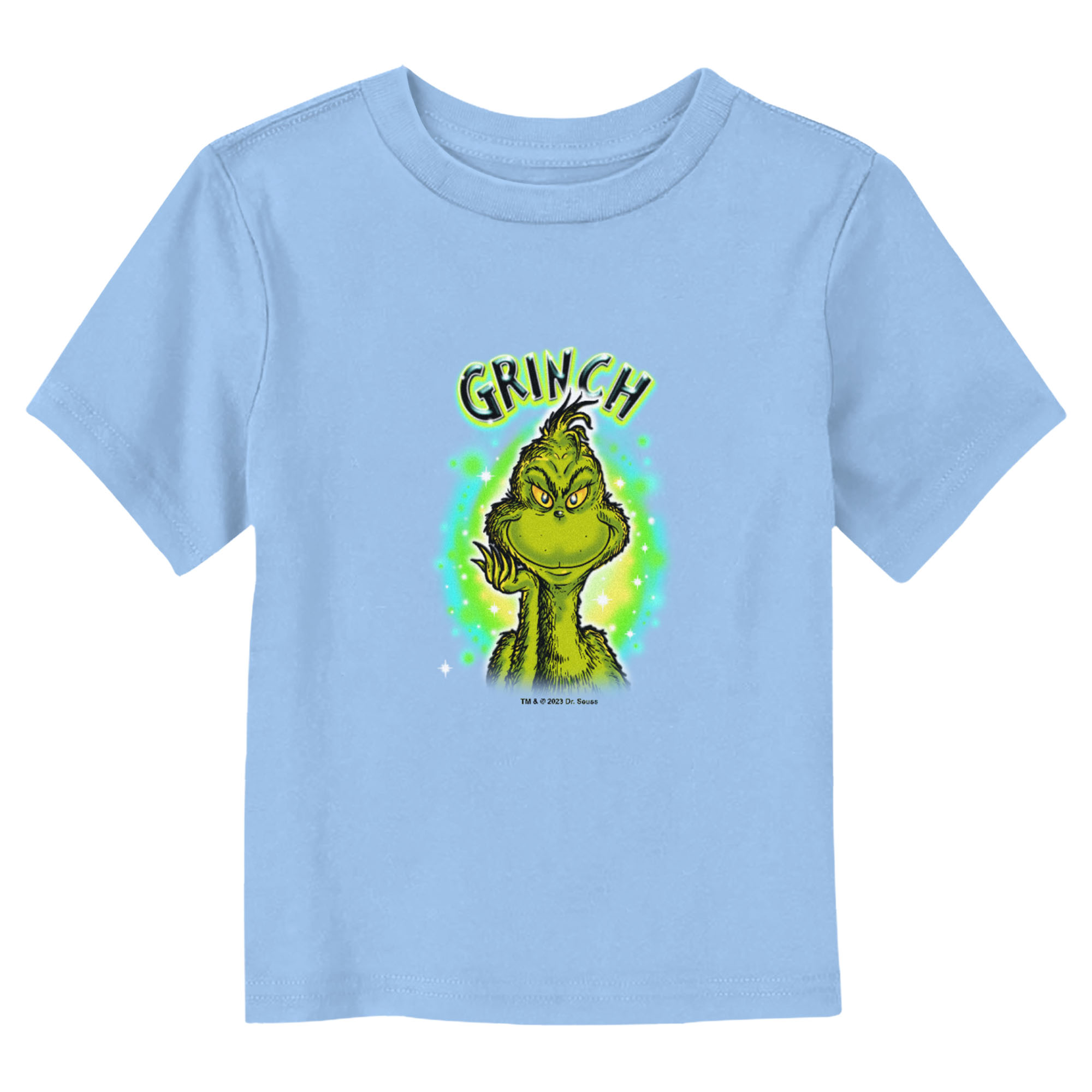 Dr. Seuss Toddler's Dr. Seuss Airbrushed Grinch Portrait  Graphic T-Shirt