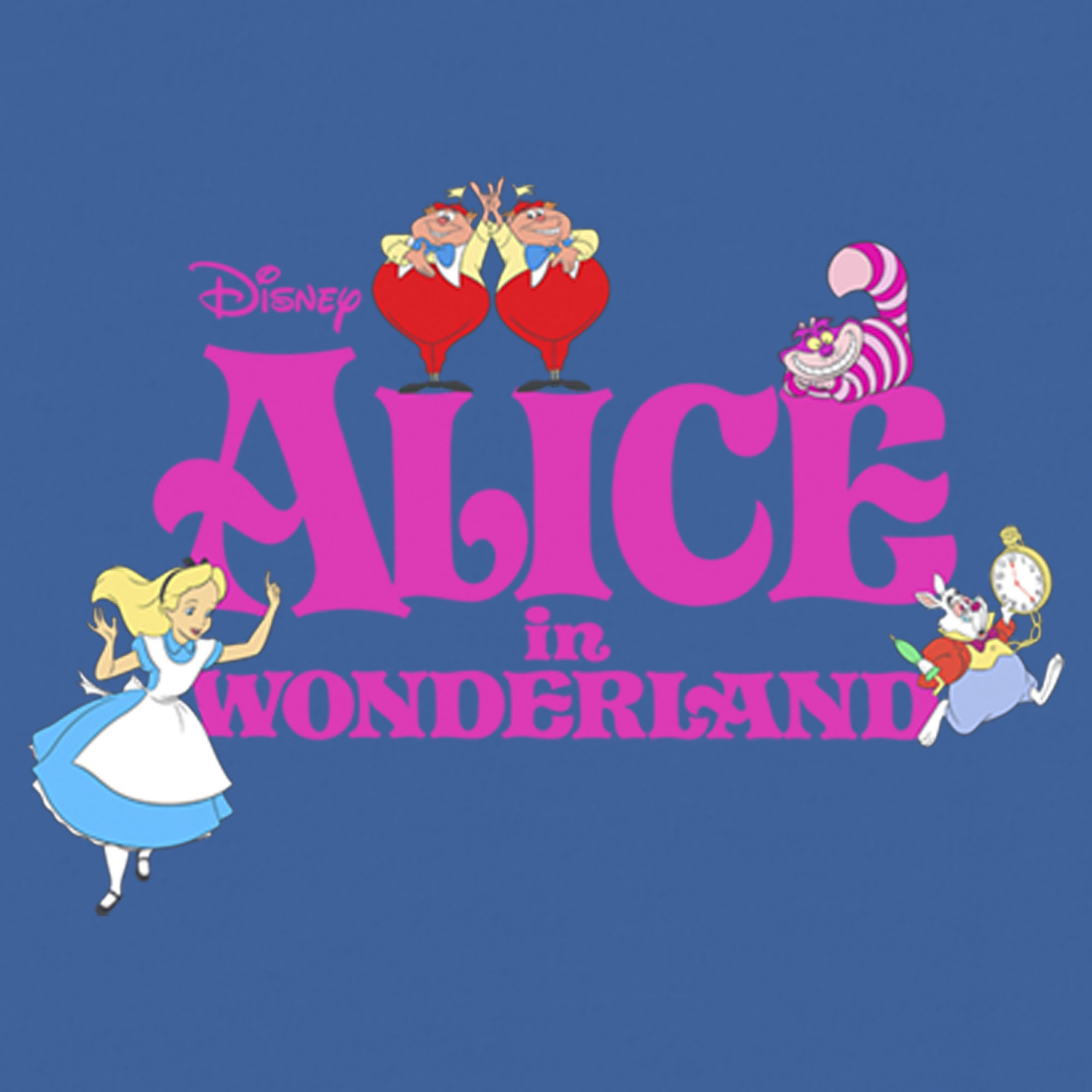 Alice in Wonderland Women's Alice in Wonderland Crew Logo  Racerback Tank Top