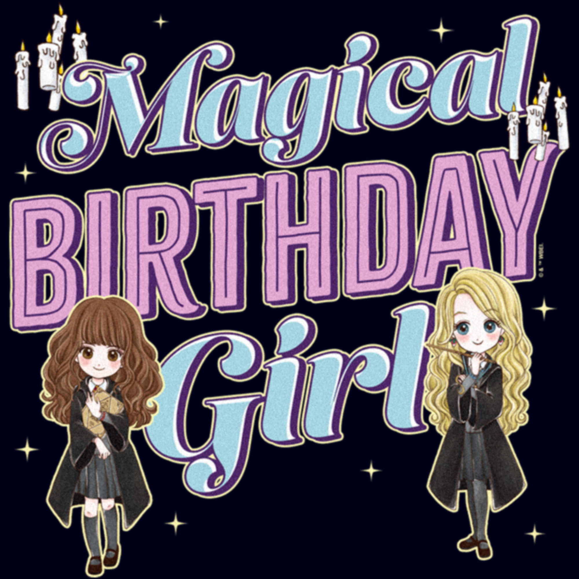 HARRY POTTER Women's Harry Potter Magical Birthday Girl  Graphic Tee