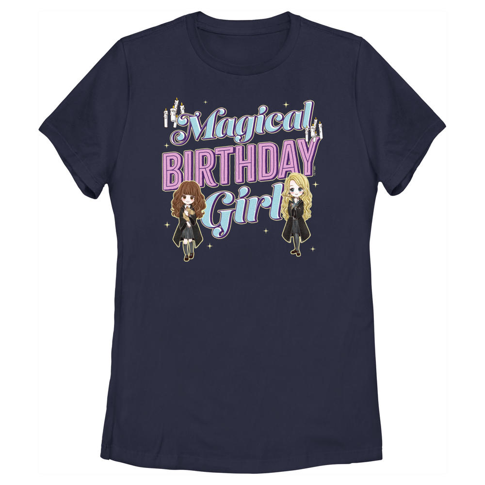 HARRY POTTER Women's Harry Potter Magical Birthday Girl  Graphic Tee