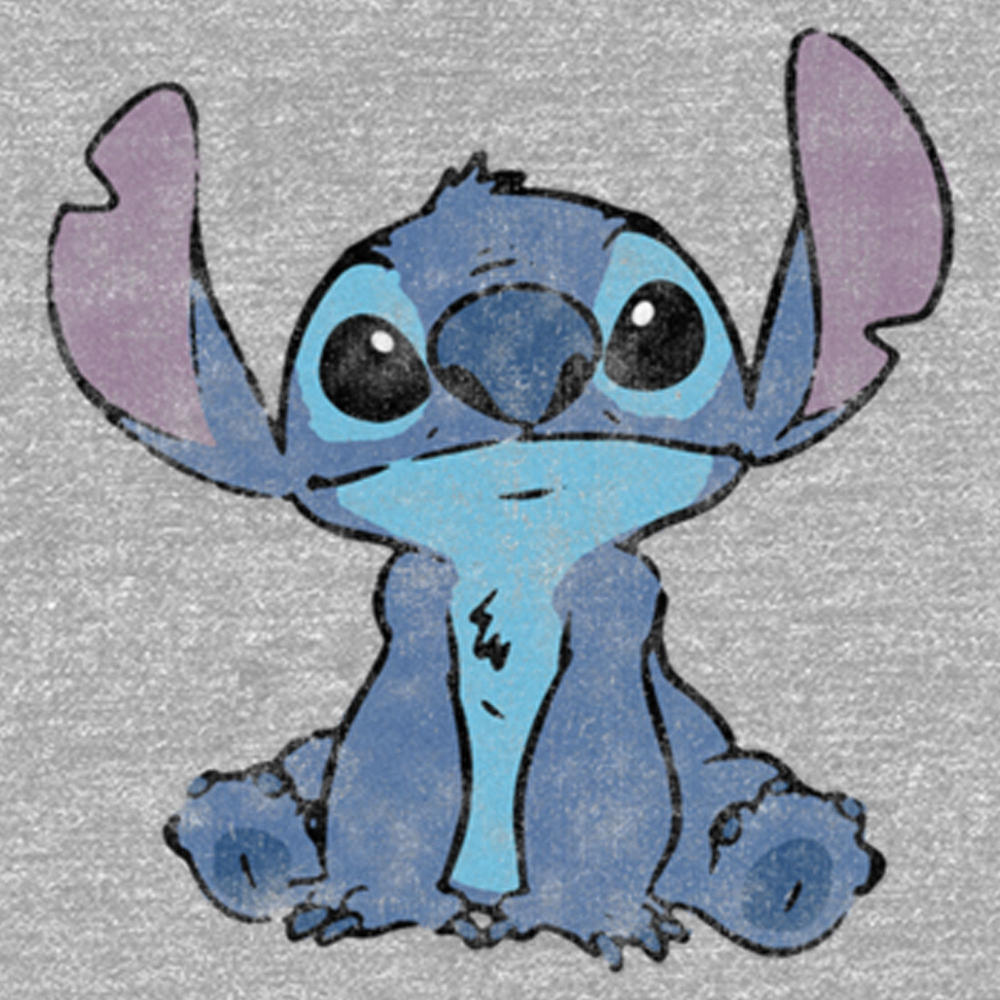Lilo & Stitch Junior's Lilo & Stitch Watercolor Stitch  Graphic T-Shirt