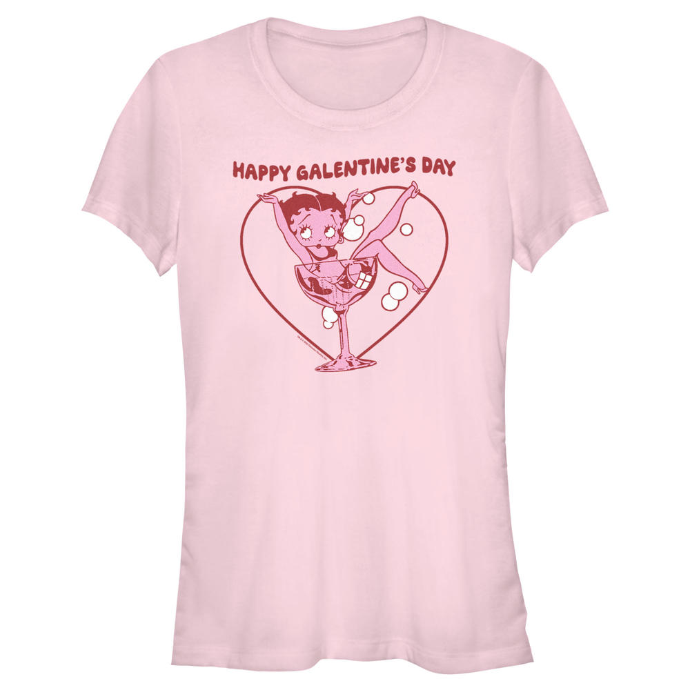 Betty Boop Junior's Betty Boop Happy Galentine's Day Graphic Tee