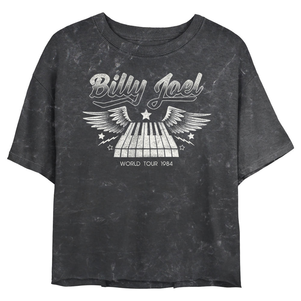 Billy Joel Junior's Billy Joel World Tour 1984 Distressed  Graphic T-Shirt