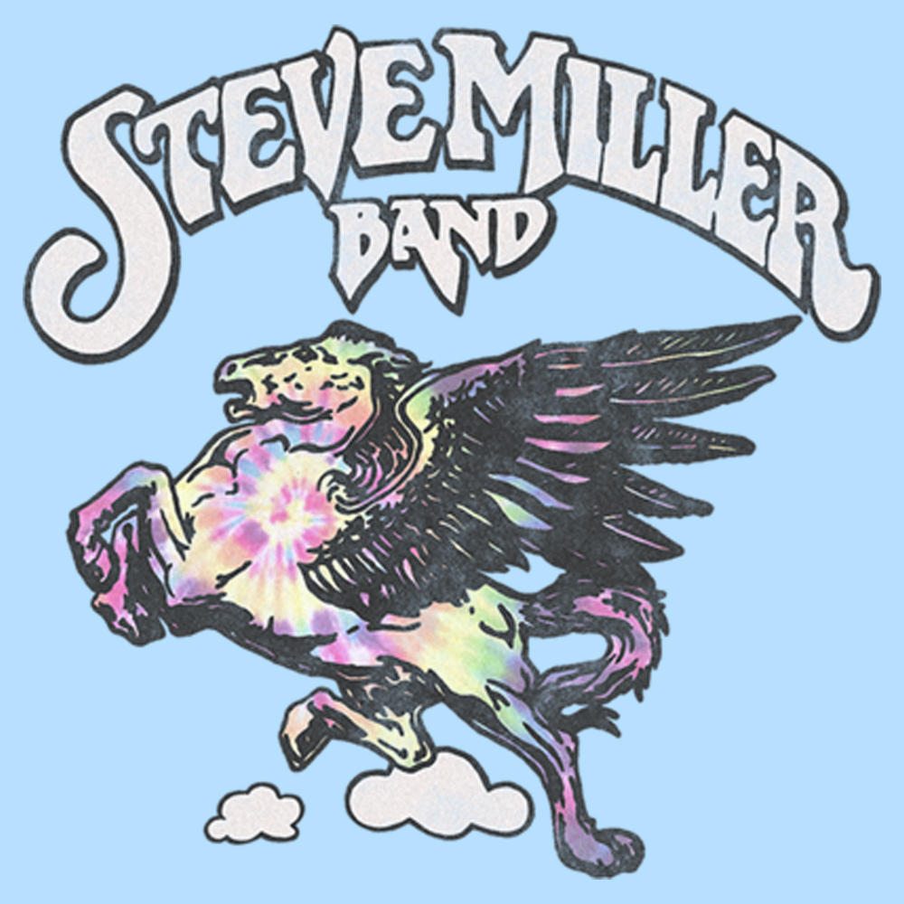 Steve Miller Band Men's Steve Miller Band Tie-Dye Logo  Graphic T-Shirt