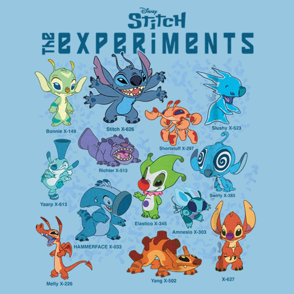 Experiment 458 Lilo & Stitch Boy's Lilo & Stitch The Experiments Portraits Graphic T-Shirt