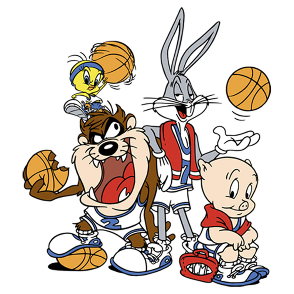 Looney Tunes Men's Looney Tunes Basketball Team Graphic Tee