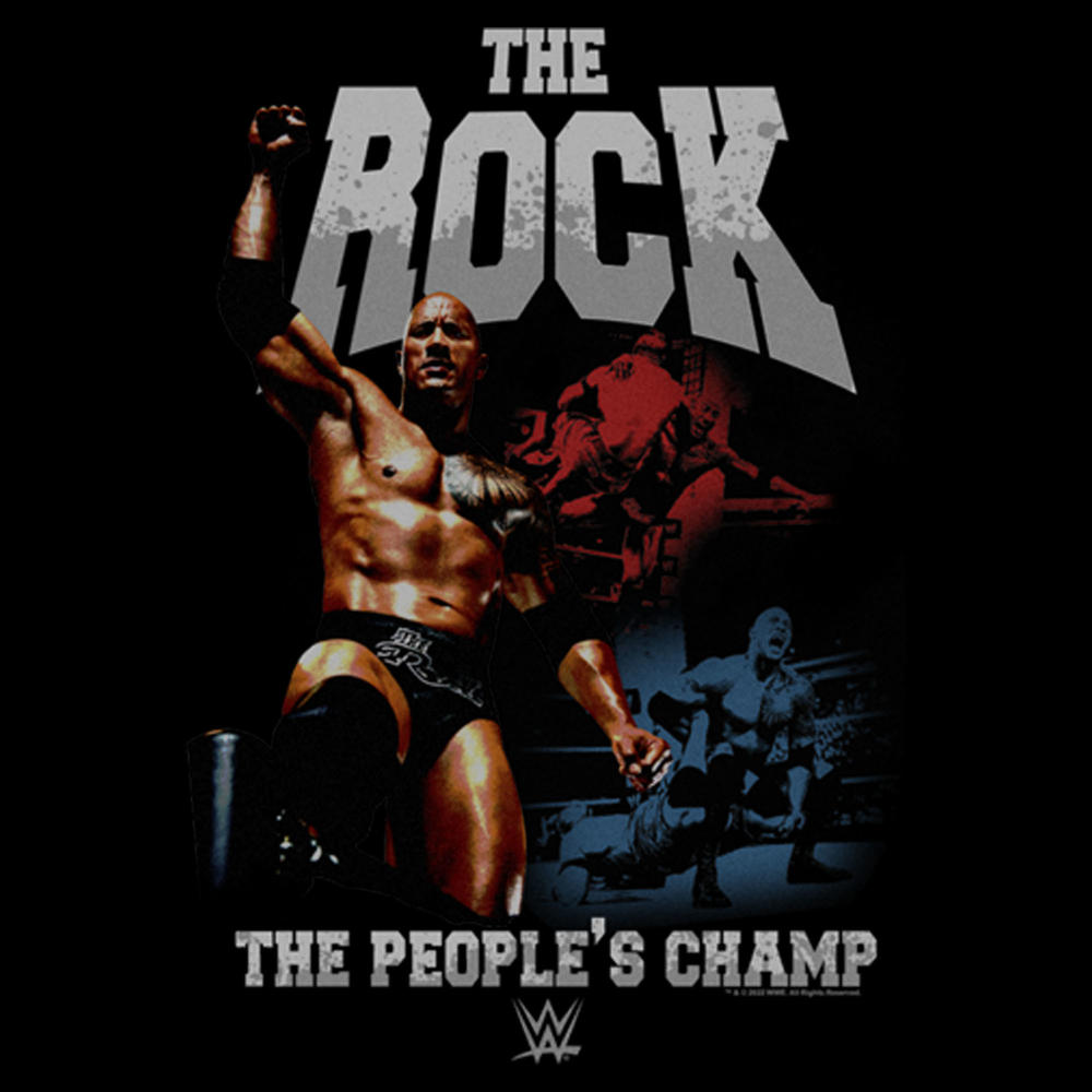 WWE Men's WWE The Rock The People's Champ  Graphic T-Shirt