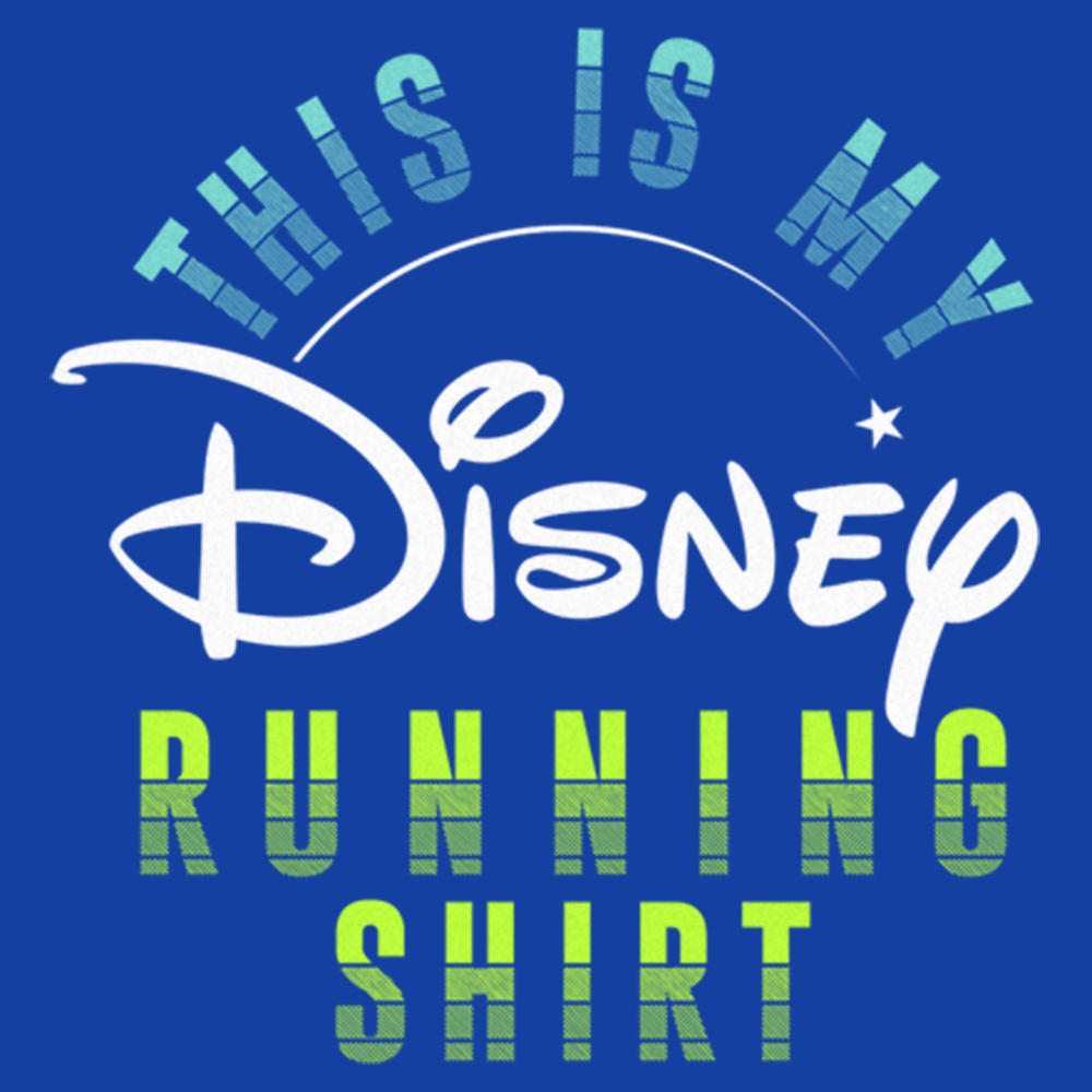 Disney Men's Disney This Is My Running Shirt  Graphic T-Shirt
