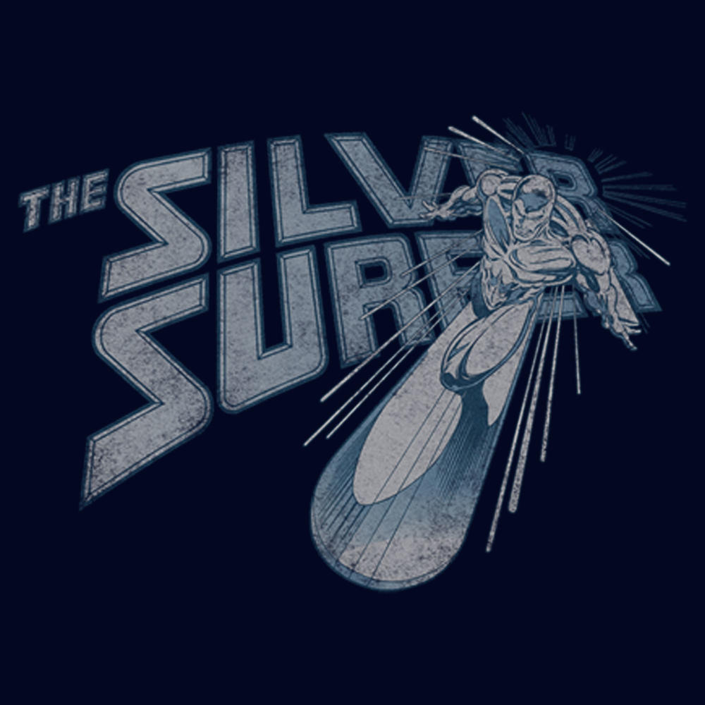 Marvel Men's Marvel The Silver Surfer Speed  Graphic T-Shirt