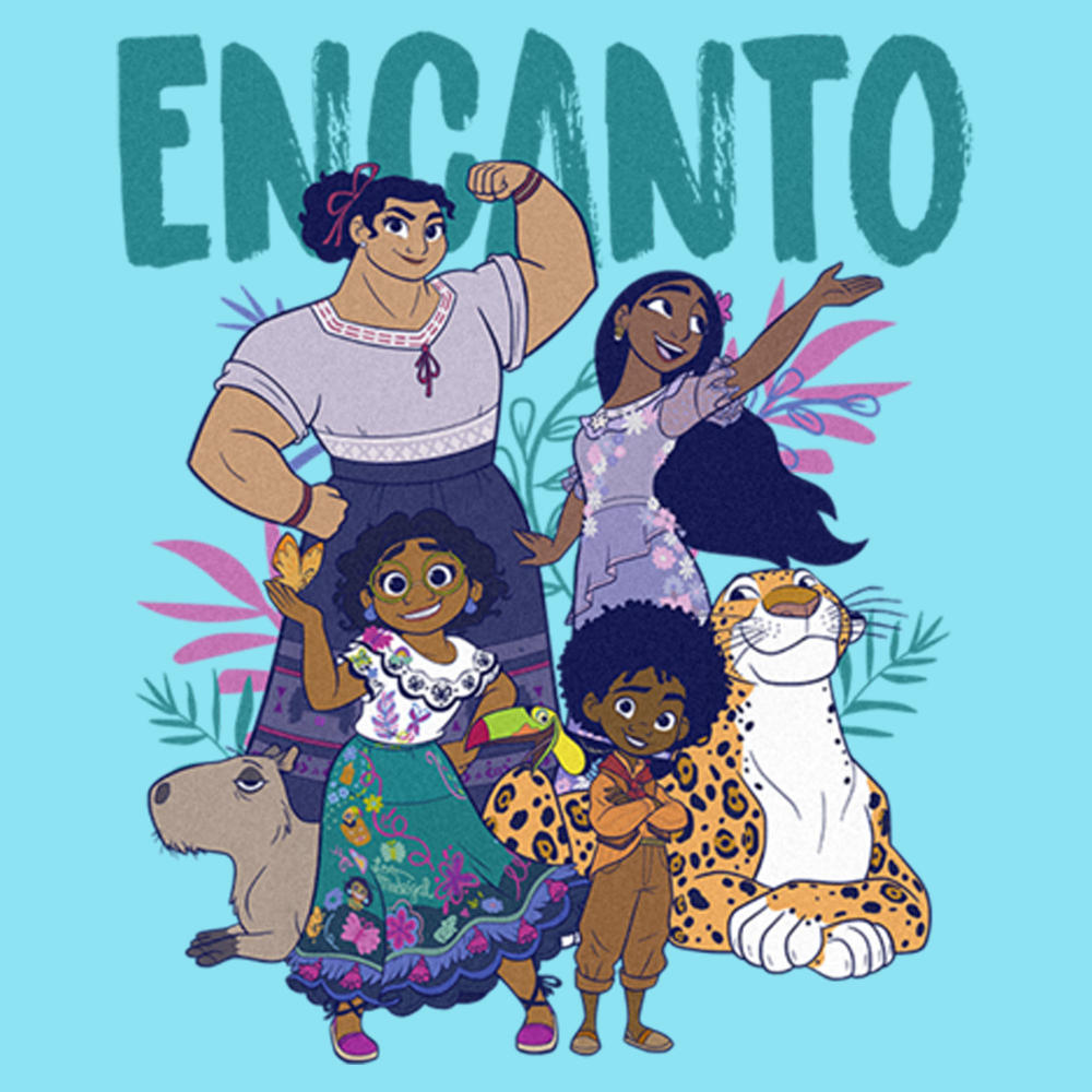 Encanto Girl's Encanto The Family With Magical Gifts Portrait Graphic Tee