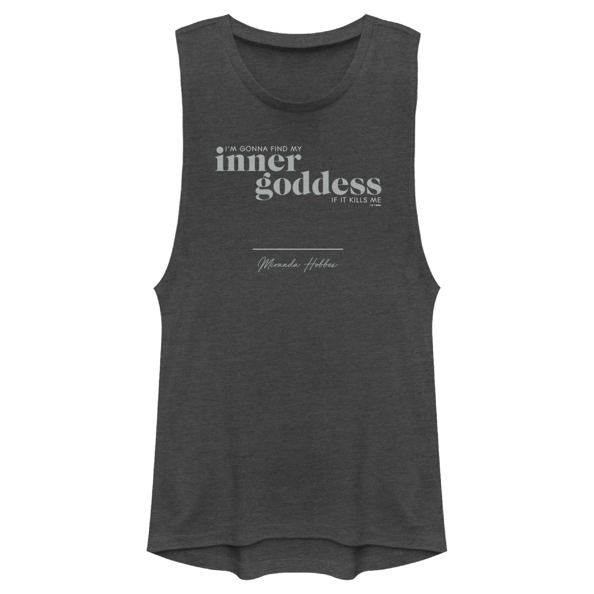 Sex and the City Junior's Sex and the City Miranda Find Inner Goddess  Festival Muscle Graphic T-Shirt