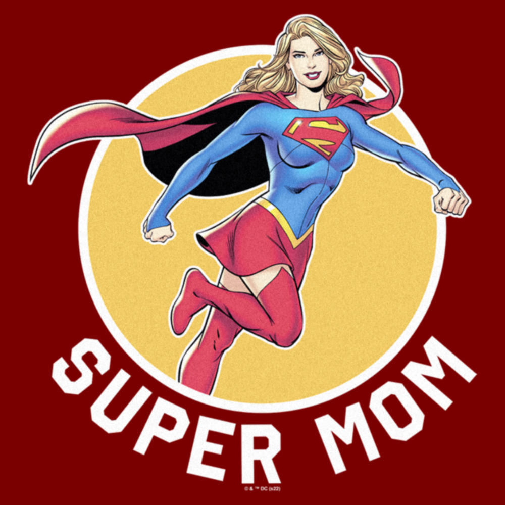 DC Comics Women's Superman Supergirl Mom  Graphic T-Shirt