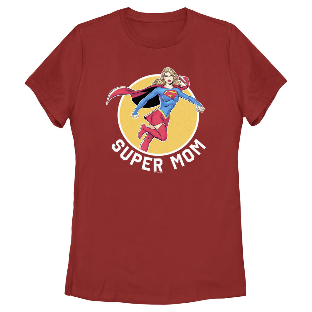 DC Comics Women's Superman Supergirl Mom  Graphic T-Shirt