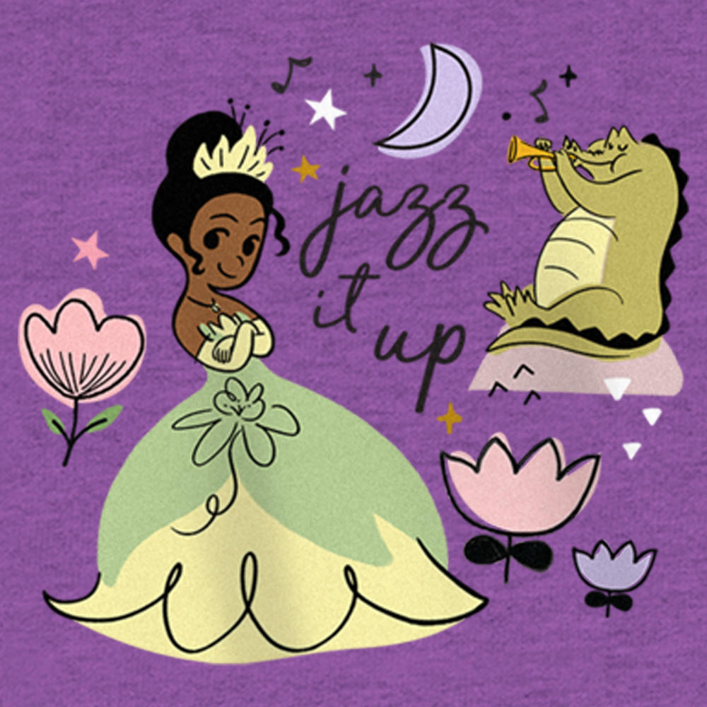 The Princess and the Frog Girl's The Princess and the Frog Tiana Jazz It Up  Graphic T-Shirt