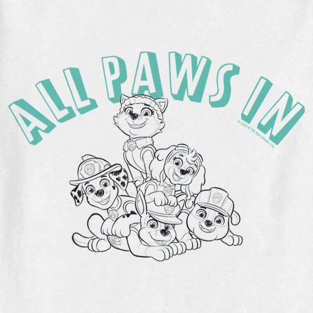 Paw Patrol Toddler's PAW Patrol All Paws In Line Up  Graphic T-Shirt