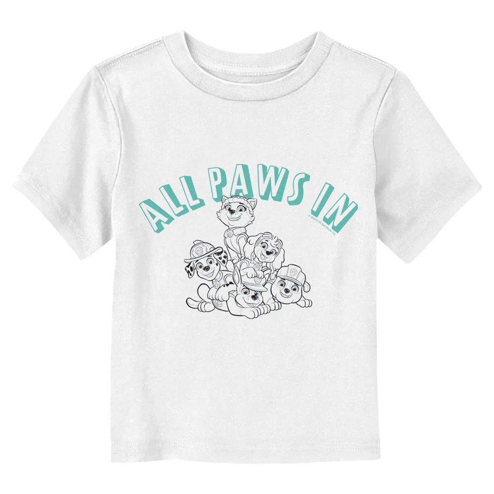 Paw Patrol Toddler's PAW Patrol All Paws In Line Up  Graphic T-Shirt