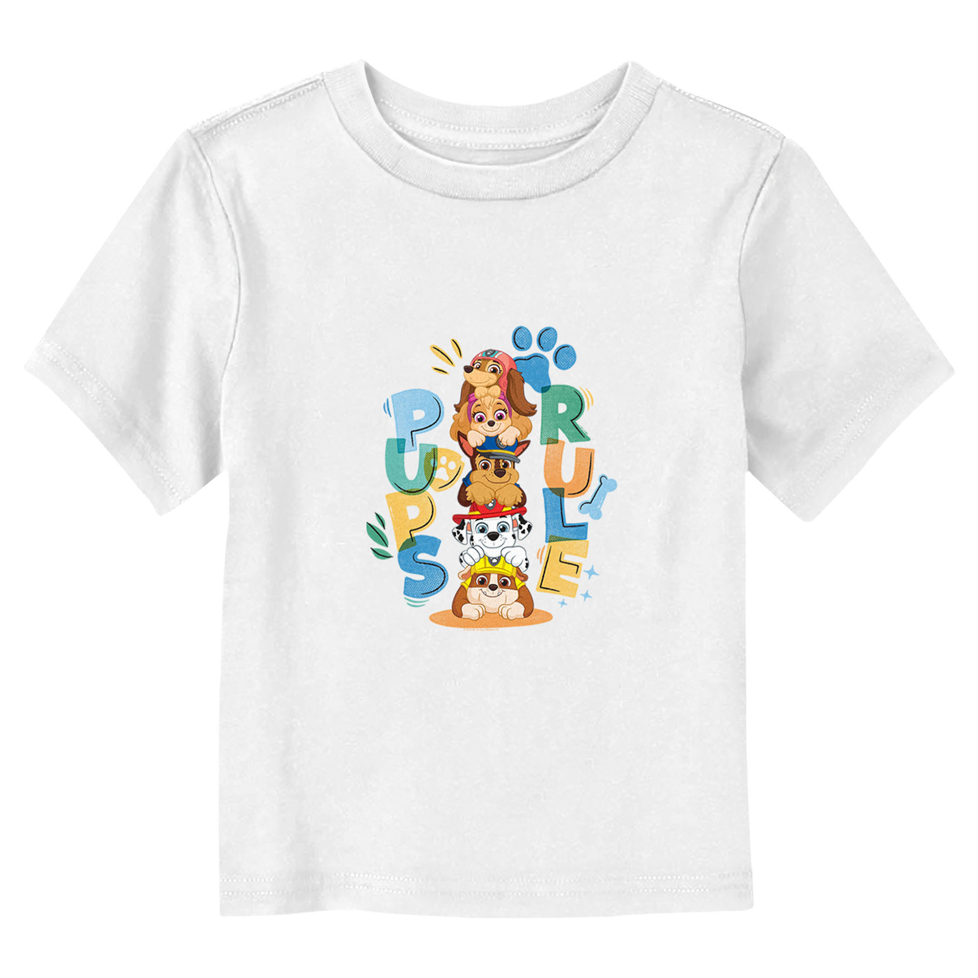 Paw Patrol Toddler's PAW Patrol Pups Rule Blue Crew  Graphic Tee