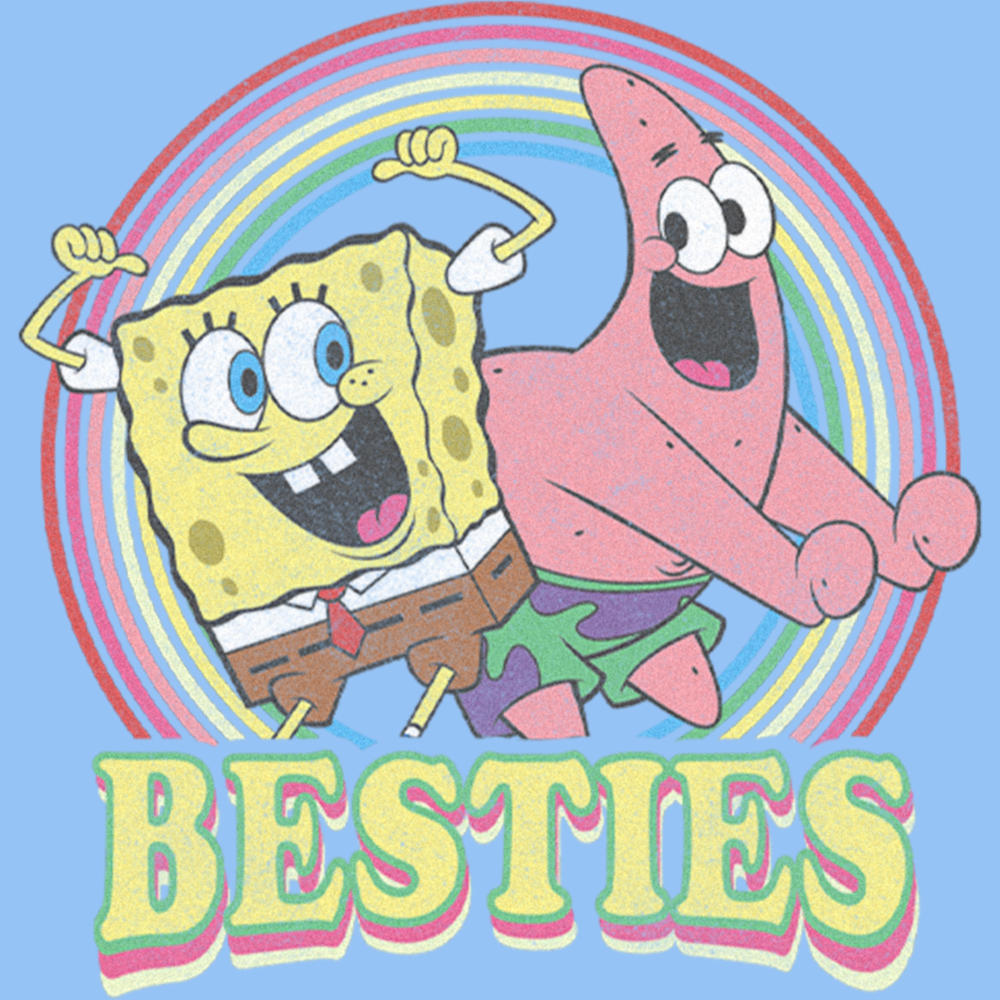 Nickelodeon Toddler's SpongeBob SquarePants Colorful Besties  Graphic T-Shirt
