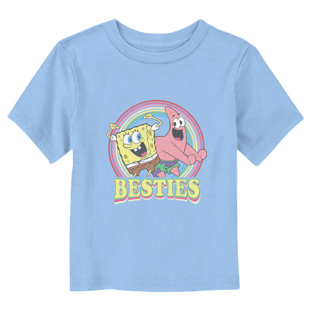 Nickelodeon Toddler's SpongeBob SquarePants Colorful Besties  Graphic T-Shirt