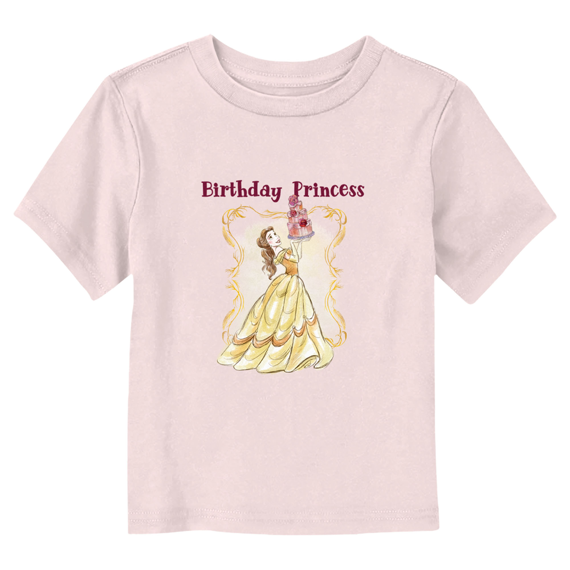 Beauty And The Beast Toddler's Beauty and the Beast Birthday Princess Belle  Graphic Tee