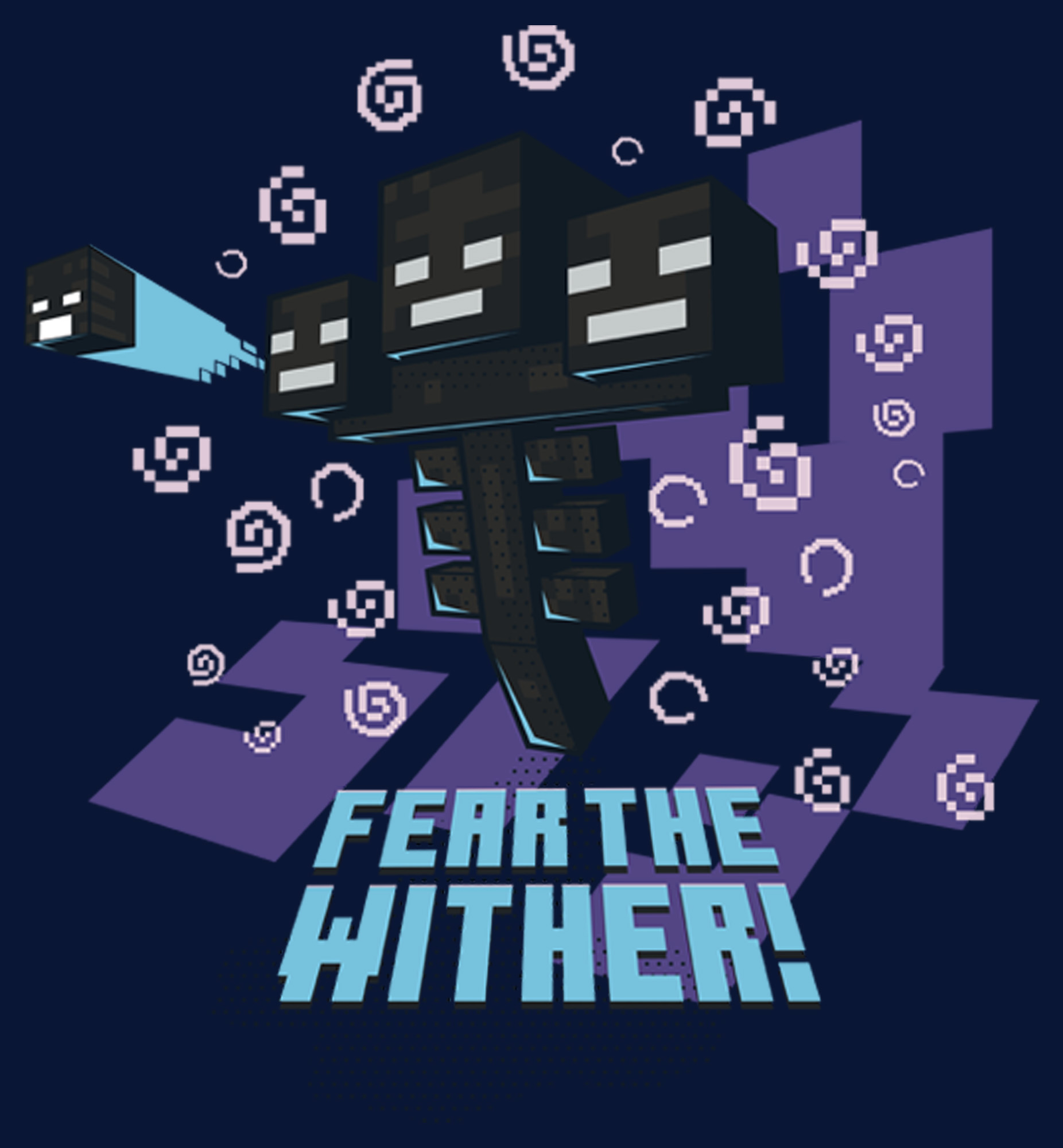 Minecraft Boy's Minecraft Fear the Wither  Graphic T-Shirt