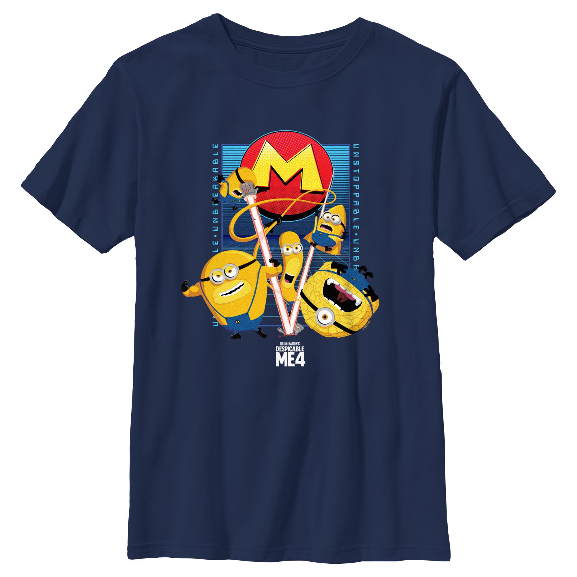 Boy's Despicable Me Mega Minions Poster Graphic T-Shirt