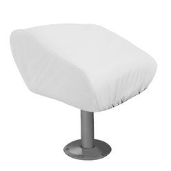 Taylor Made TaylorMade-Adidas Taylor Made 40220 Folding Pedestal Boat Seat Cover&#44; Vinyl White