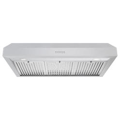 cOSMO Uc36 36 in. Ducted Under cabinet Range Hood, Kitchen Over Stove Vent, 3-Speed Fan, Permanent Filters, LED Lights in Stainl