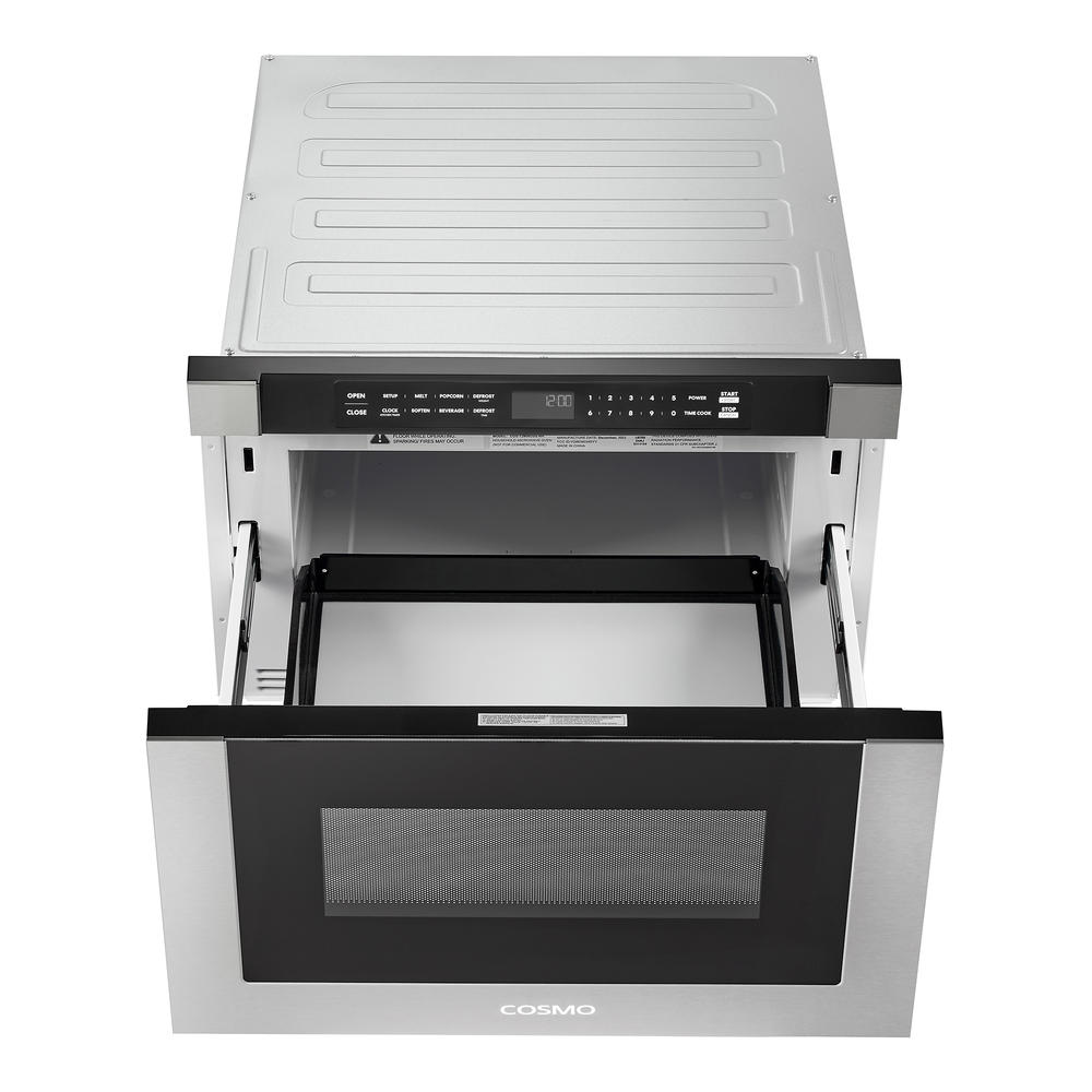 Cosmo 24 in. Builtin Microwave Drawer with Automatic Presets, Touch