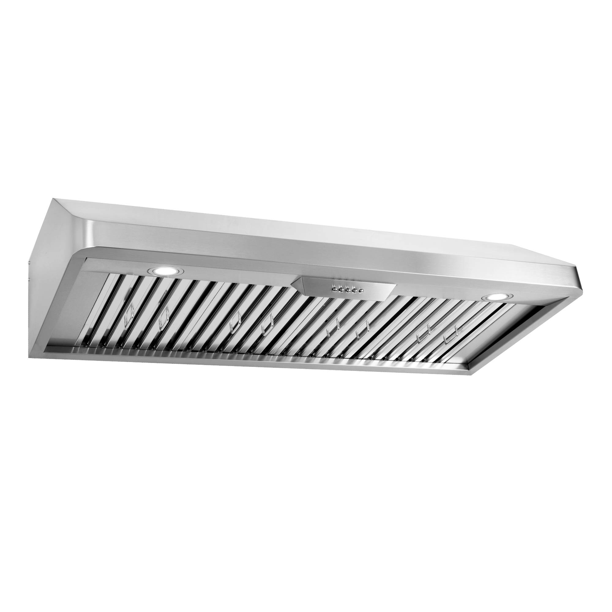 Cosmo 48 in. Convertible Under Cabinet Range Hood in Stainless Steel with Push Button Control, LED Light and Permanent Filters