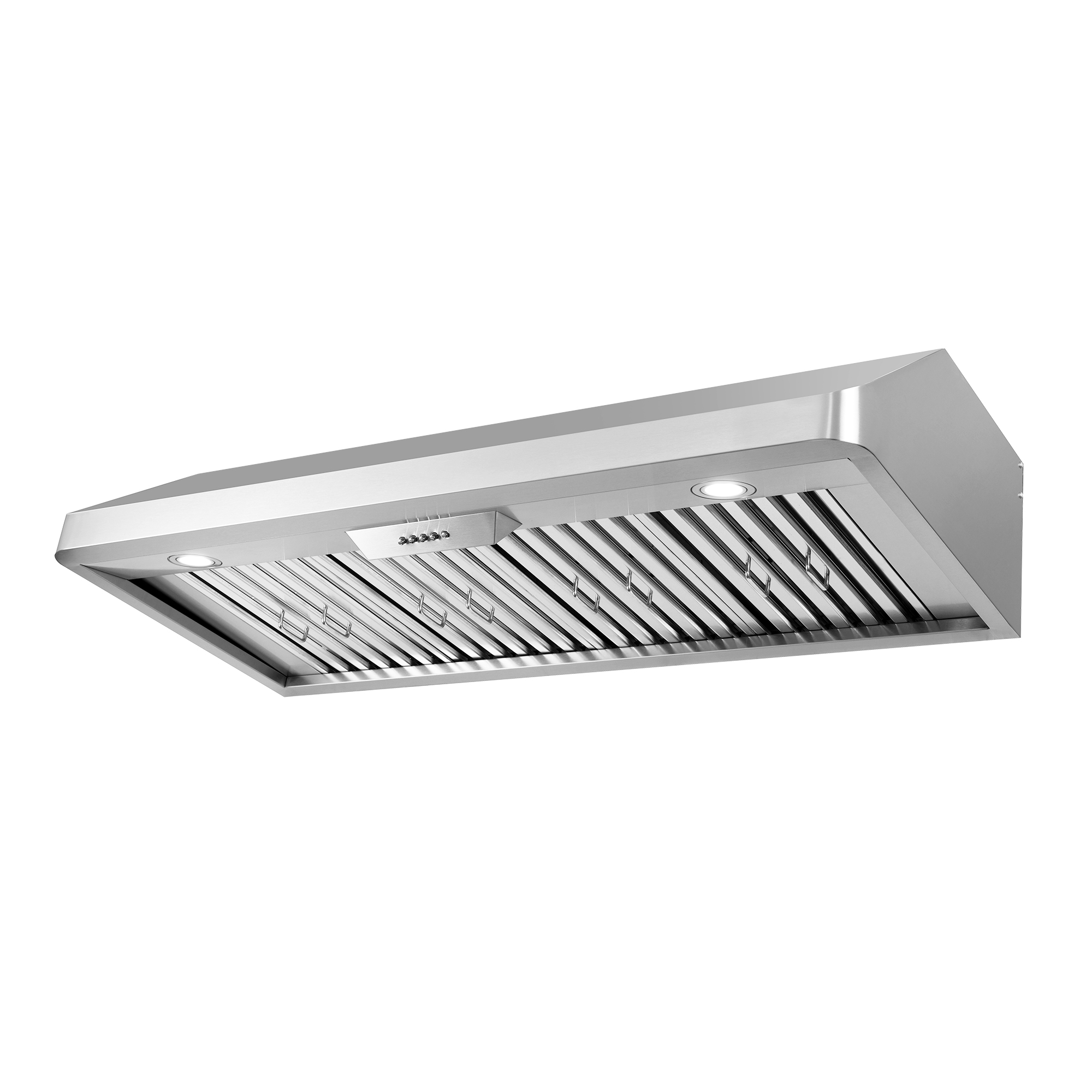 Cosmo 48 in. Convertible Under Cabinet Range Hood in Stainless Steel with Push Button Control, LED Light and Permanent Filters